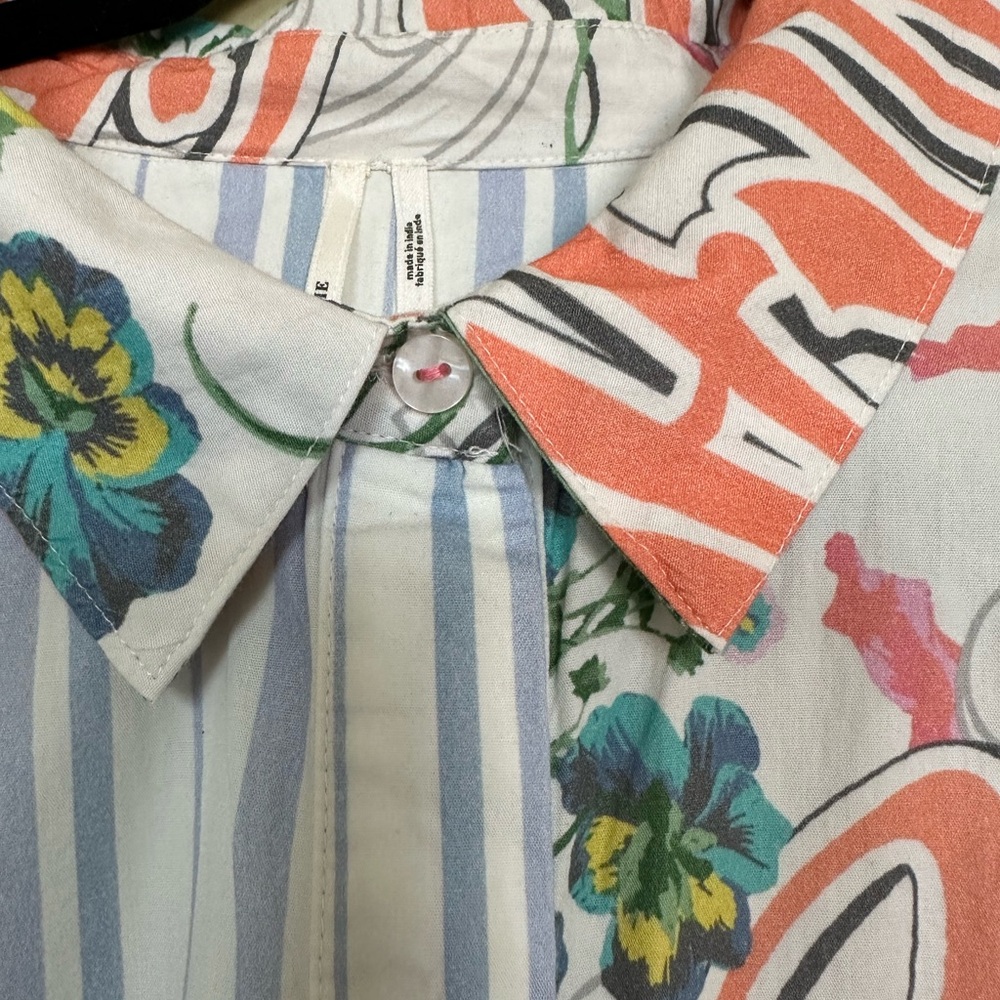 Oversized Shirt & shorts set by Anthropologie. Size L NWOT - Picture 7 of 12